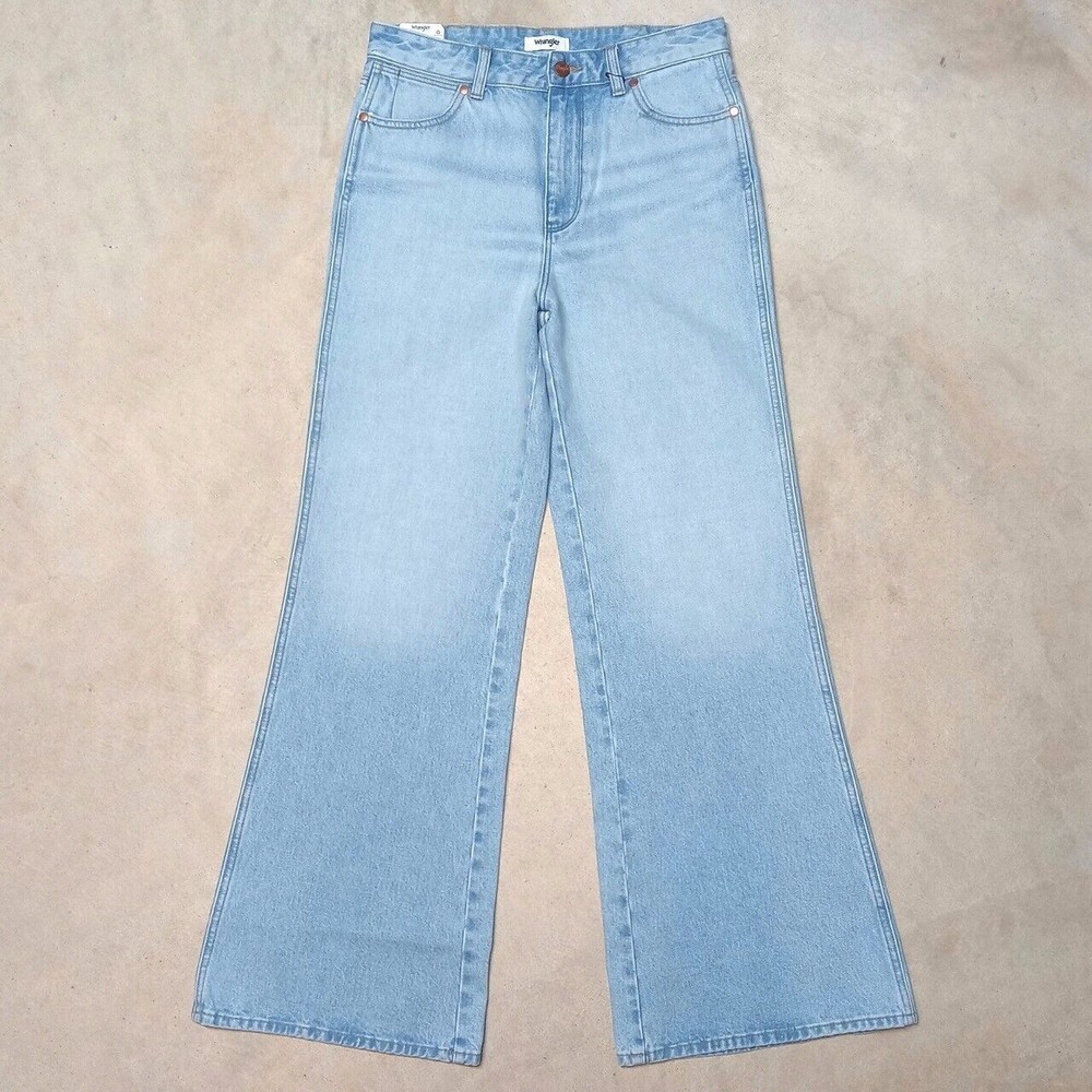 Wrangler Bonnie 683 Loose Flare High Rise Earthwash Jeans - 26x32 (Actual 27/28)